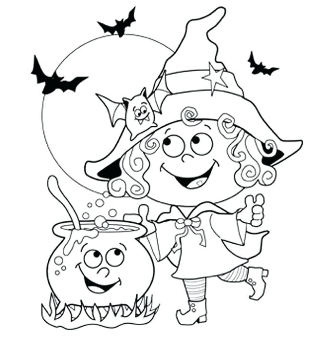 645x720 Toddler Halloween Coloring Pages Printable Scary Coloring Pages