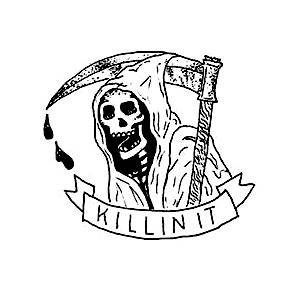 290x293 Grim Reaper Funny Comic Drawing By Elizabeth Hudy Halloween