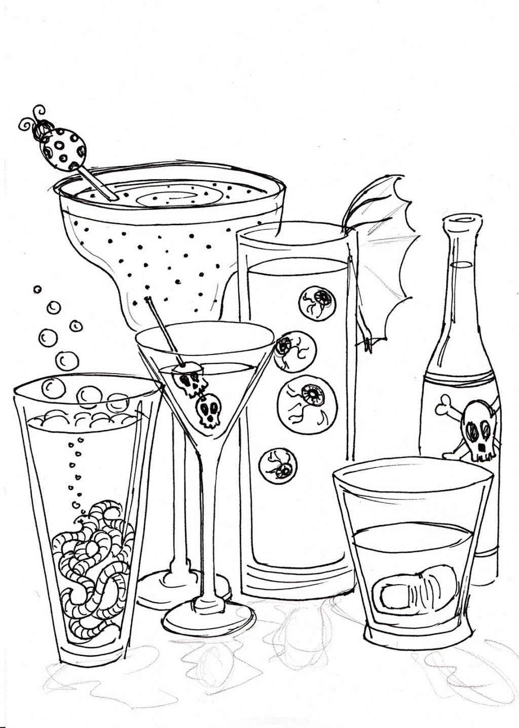 1024x1438 Halloween ~ Halloween Scary Drawings For Kidsscary Kids Pumpkin