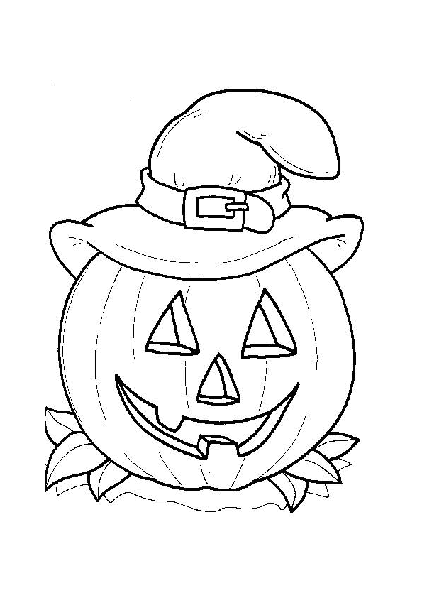 595x842 Easy^ Halloween Coloring Pages To Draw, Print, Free Download