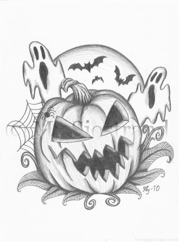 594x800 Halloween Images Drawing Swaggy Images