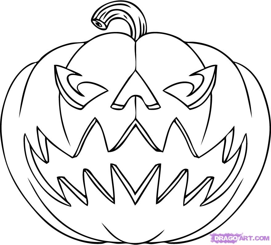 880x797 Halloween Pictures To Print And Color For Free Drawings
