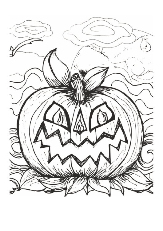 530x749 Need A Halloween Scary Pumpkin Coloring Page Here's A Free