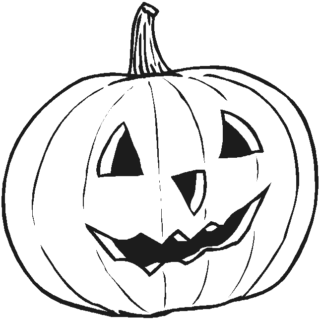 645x643 Halloween Coloring Page