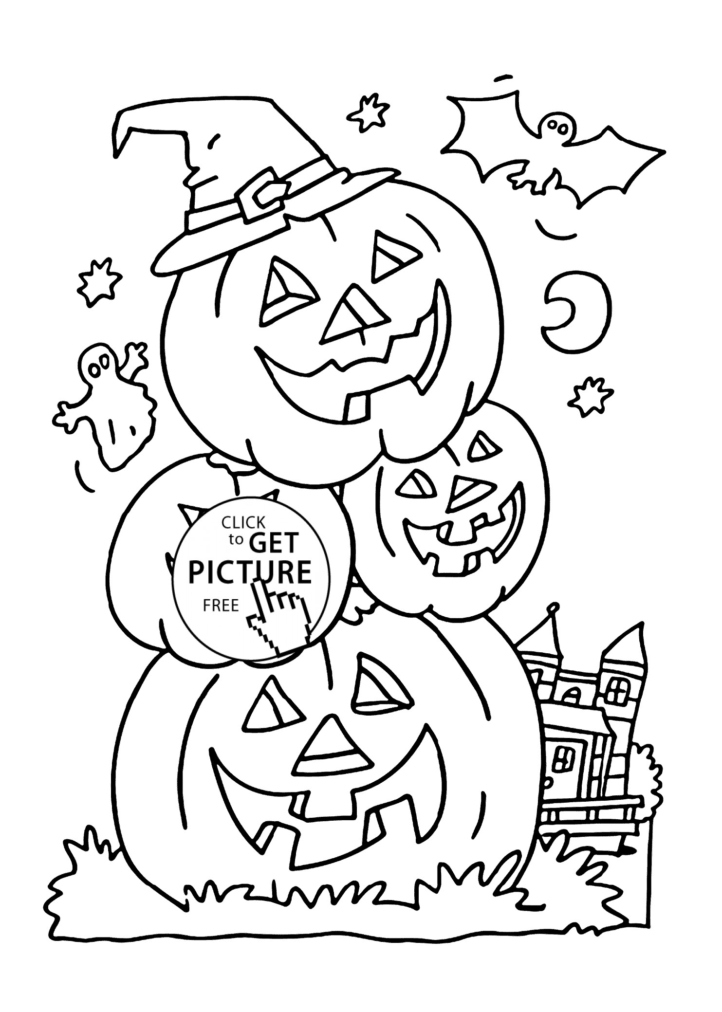 1483x2079 Halloween Coloring Pages Of A Pumpkin New Halloween Pumpkin