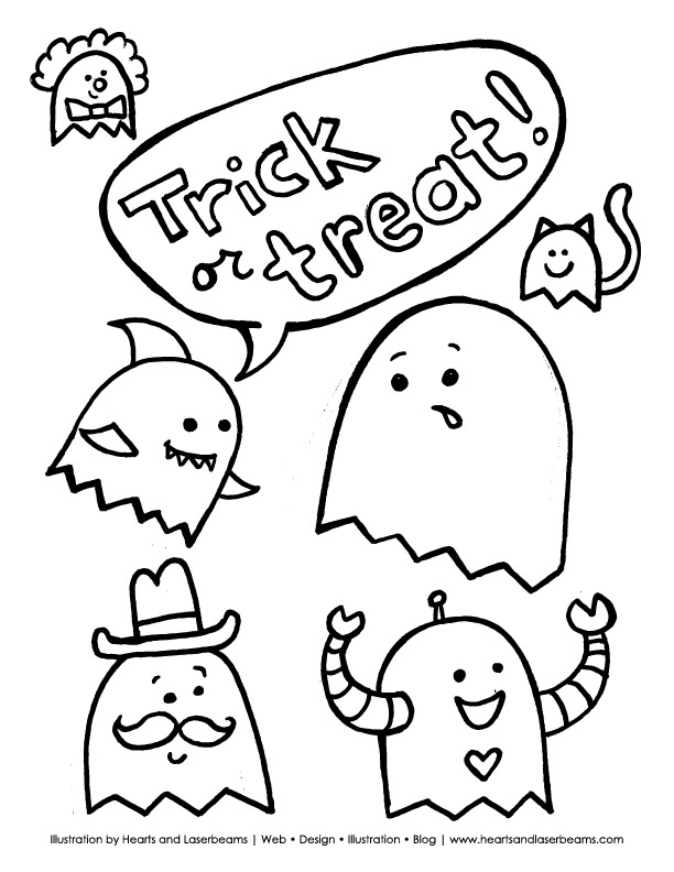 612x792 Free Halloween Printable Coloring Book Pages