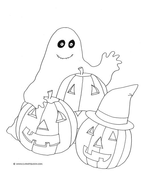510x619 Halloween Coloring Pages