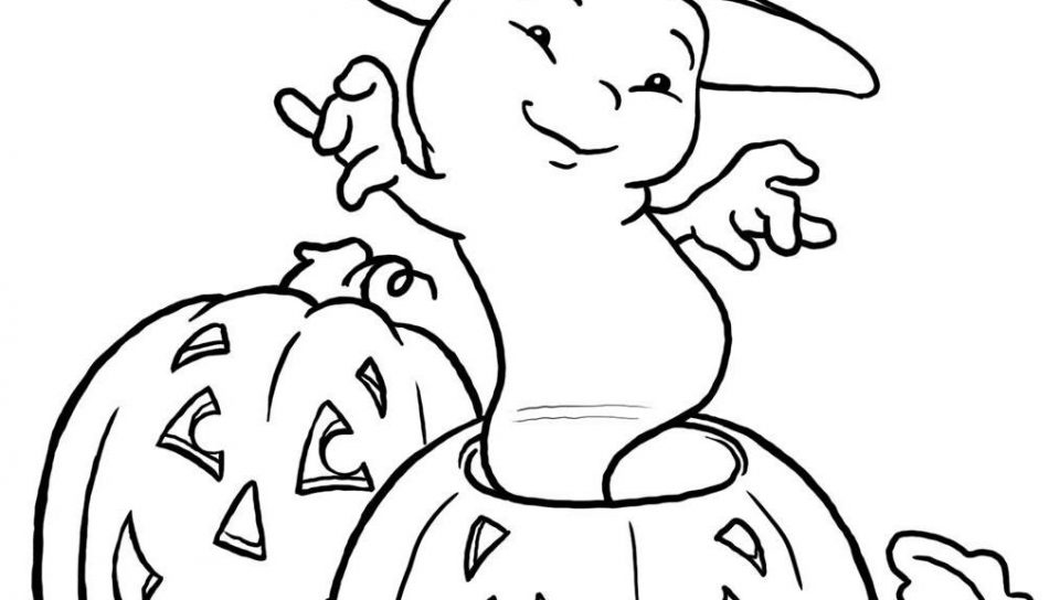 960x544 Halloween Ghost And Pumpkin Coloring Pages Kids Of Ghosts