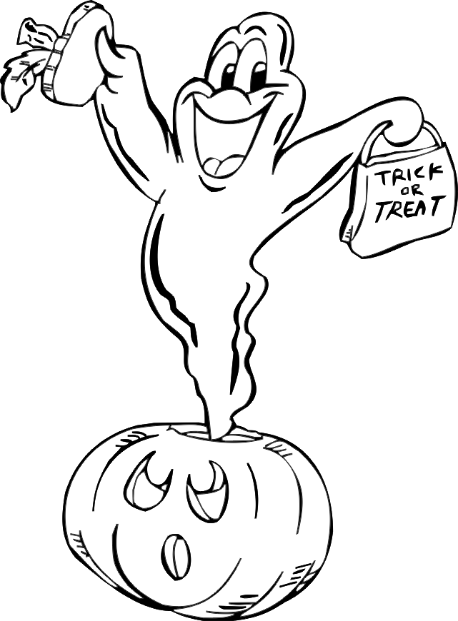 641x870 Halloween Ghost Coloring Pages Printable