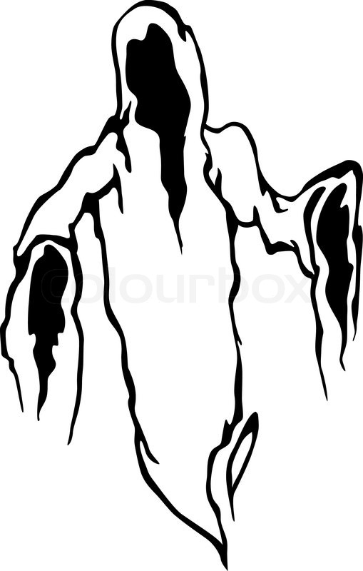 509x800 Danger Ghost Stock Vector Colourbox