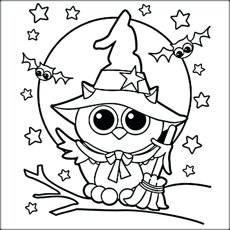 768x768 Funny Halloween Coloring Pages Cartoon Coloring Pages Animated Owl