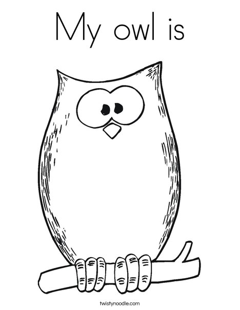 468x605 My Owl Is Coloring Page