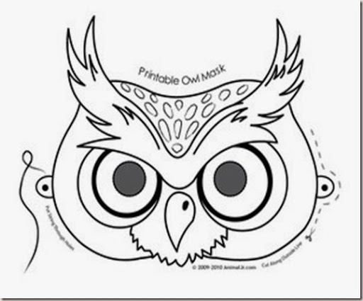 512x425 Teaching The Little Ones English Owl And Monster Masks For Halloween