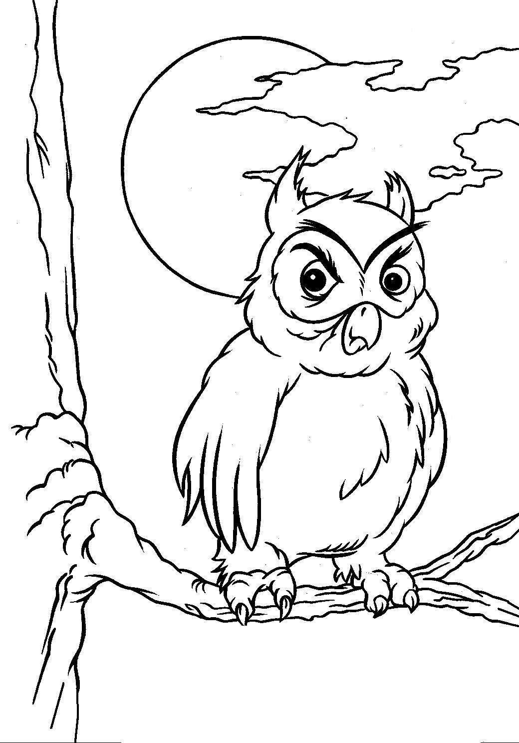 1040x1488 Halloween Coloring Pages Halloween Owl Coloring Pages For Kids