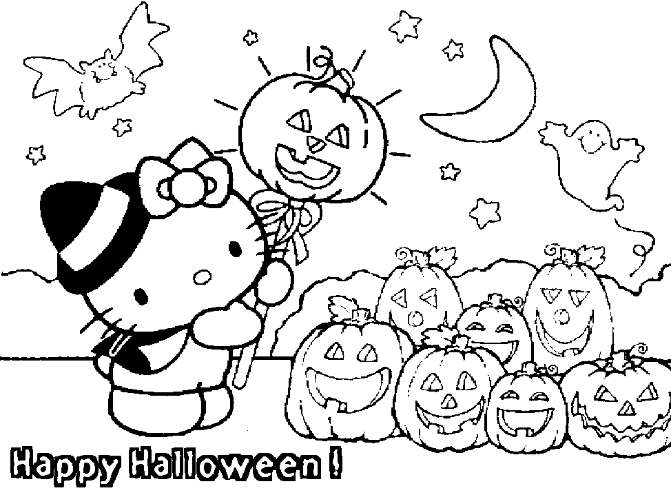 974x718 Happy Halloween Coloring Pages Printable Free For Kids Toddlers