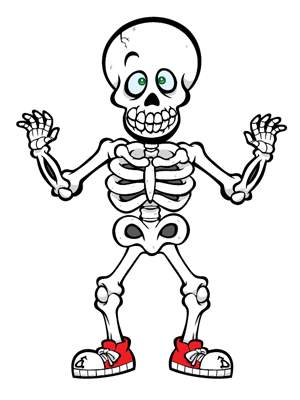 300x400 Cute Halloween Skeleton Clip Art Drawing Art Of Cute Halloween