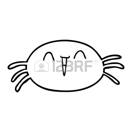 450x450 Cartoon Halloween Spider Vector Illustration Royalty Free Cliparts