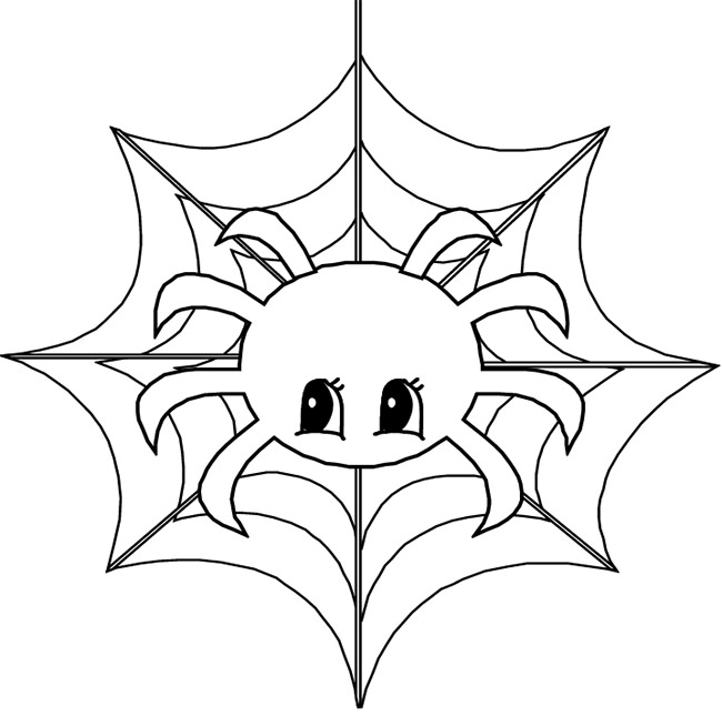 650x645 Spider Shape Template