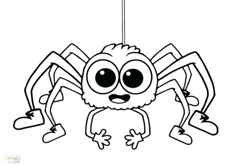 476x333 Spider Coloring Page
