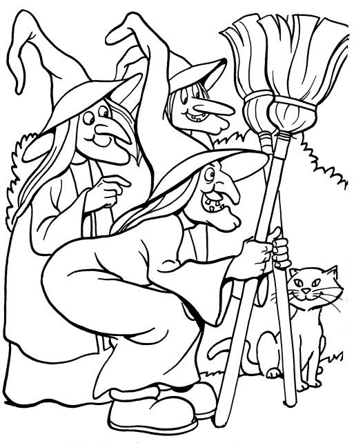 513x642 Drawn Witchcraft Halloween Witch