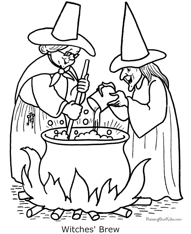670x820 Halloween Witch Coloring Pages