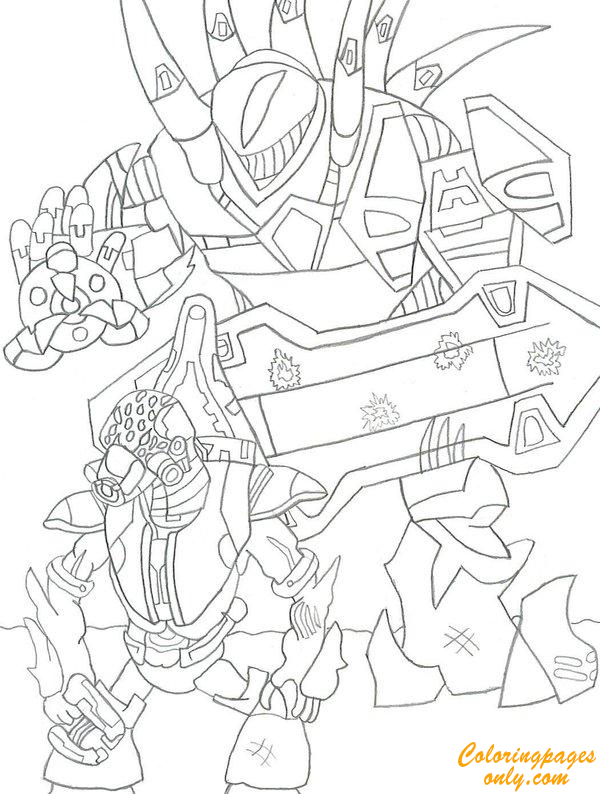 600x794 Halo 3 Heroes Coloring Page