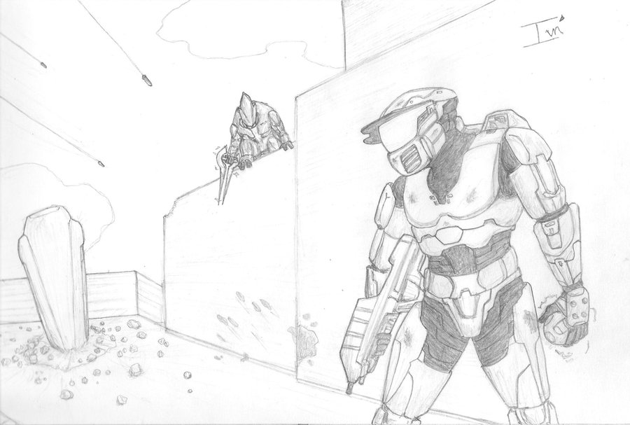 Halo 3 Drawing at GetDrawings | Free download