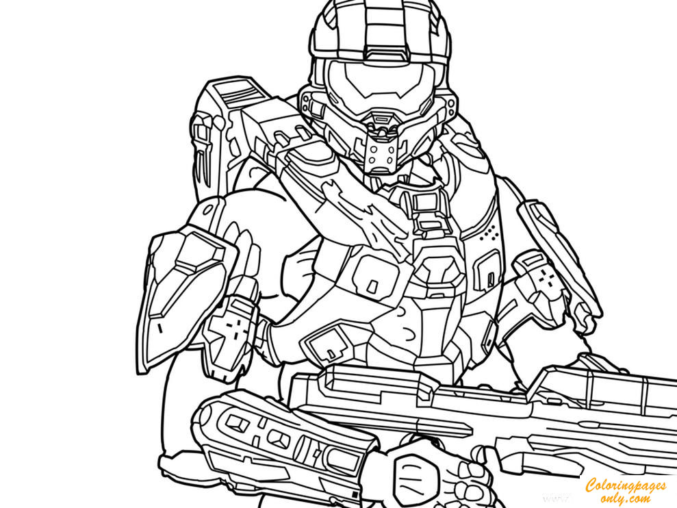 989x742 Halo 5 Guardians Coloring Page