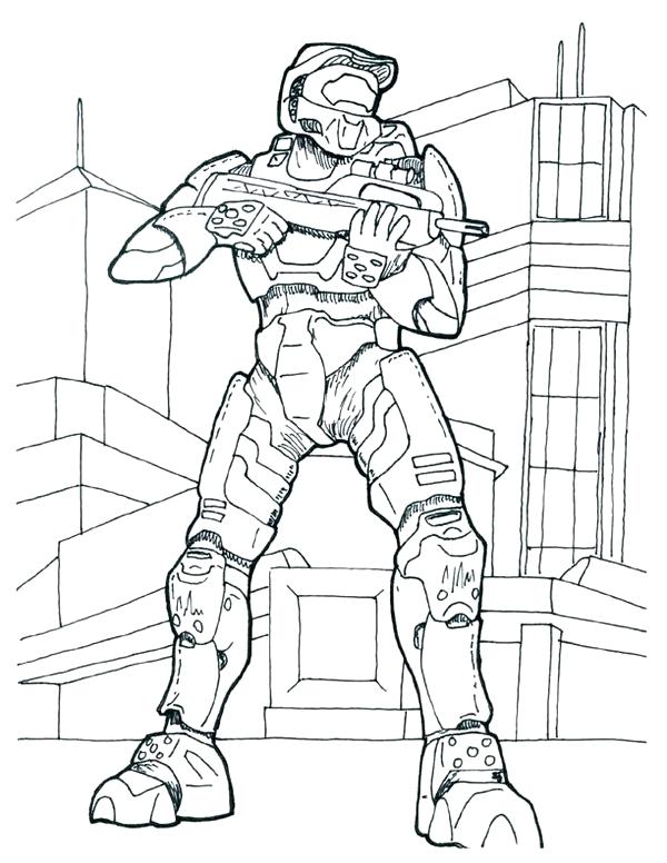 600x776 Beautiful Halo Coloring Pages Or Halo Coloring Pages Picture 29