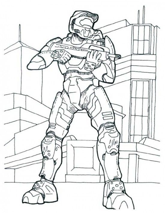 550x711 Printable Halo Coloring Pages For Kids The K On Coloring Pages