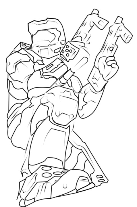 477x720 Halo Drawing By Mattdiflorio