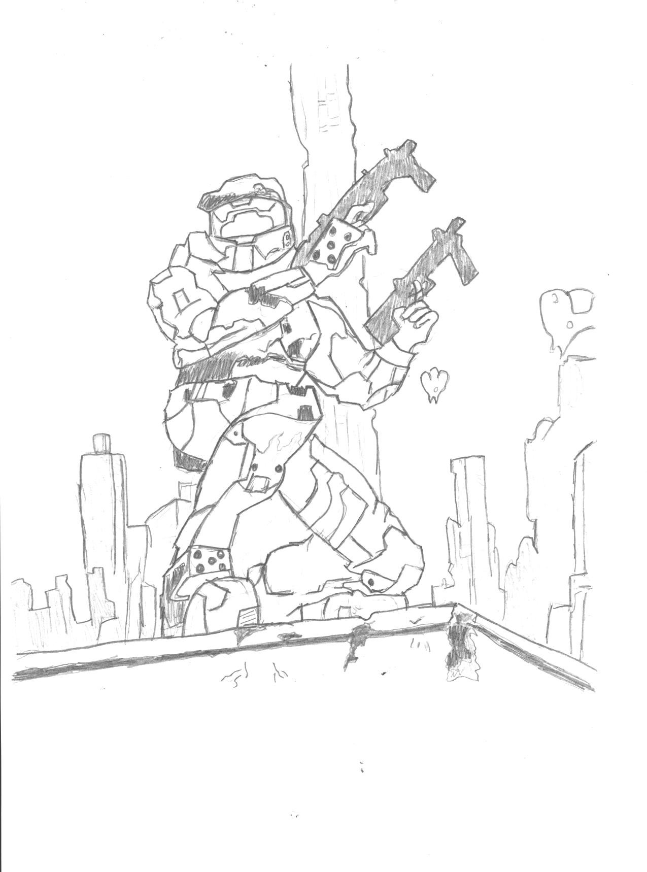 1275x1718 Halo Drawing By Nastynatedirtydean