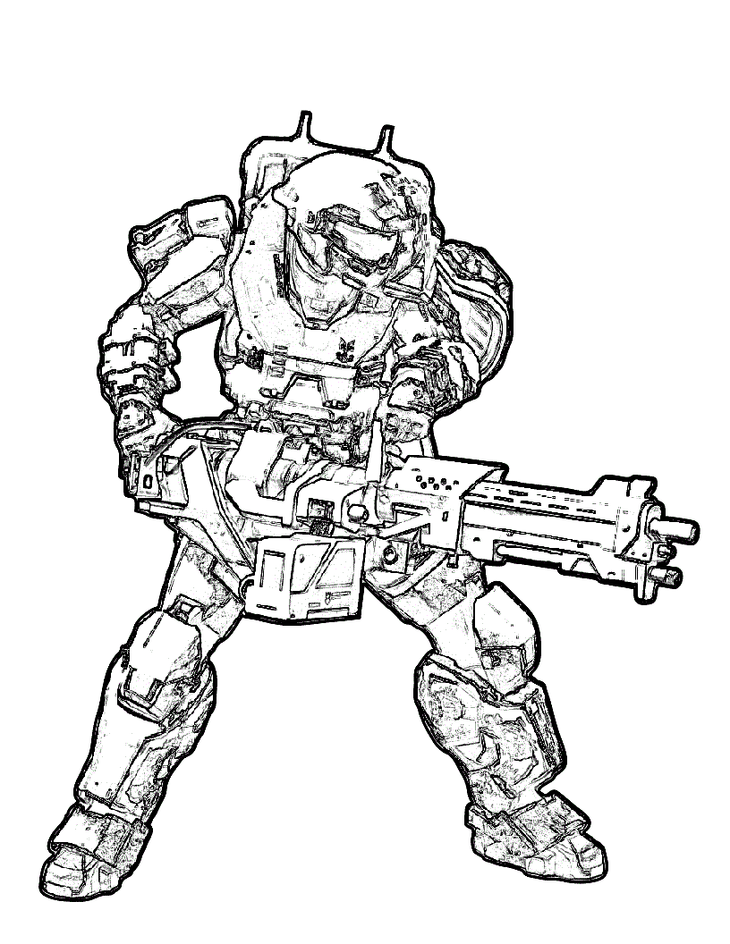 816x1056 Halo Spartan Coloring Pages Just Colorings