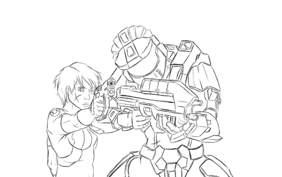 900x566 Halo Gold Chronicles Sketch By Spartan 029