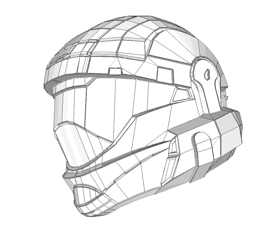 Halo Helmet Drawing at GetDrawings.com | Free for personal ...