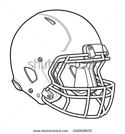 438x470 Drawn Football Football Helmet