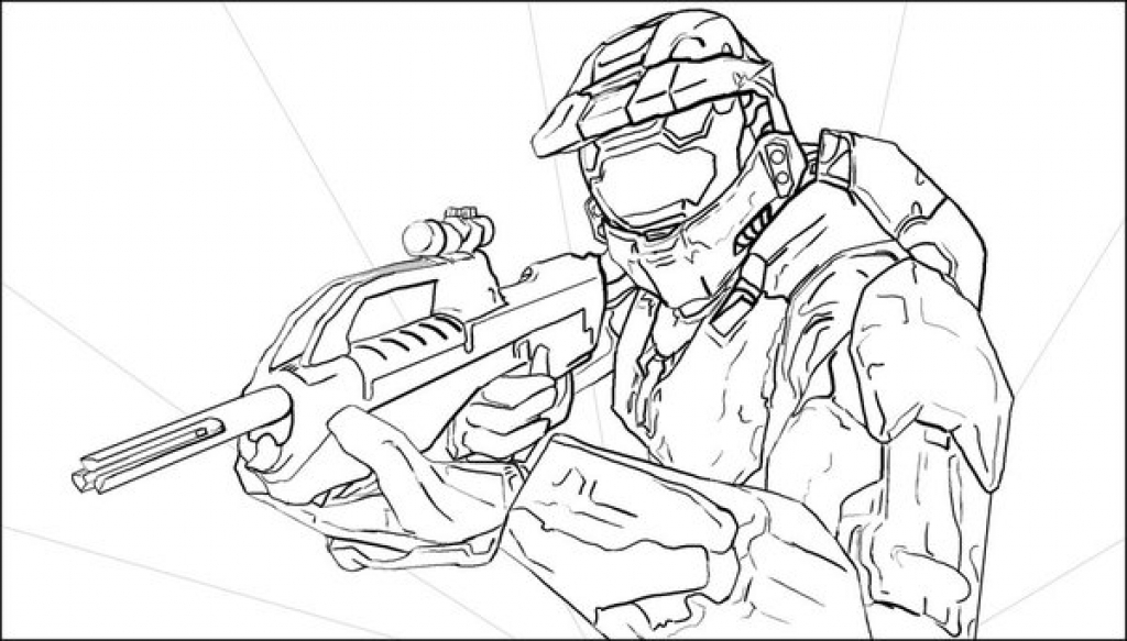 1024x583 Halo Master Chief Coloring Pages