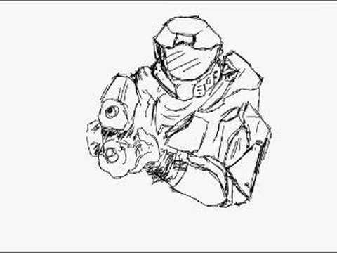 480x360 Master Chief Sketch