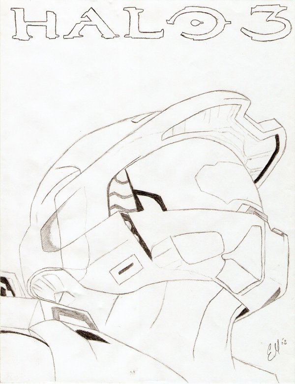 600x780 Halo 3 Master Chief By Wolf8891