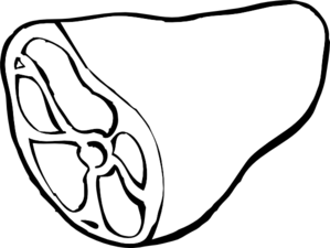 299x225 Ham Clip Art