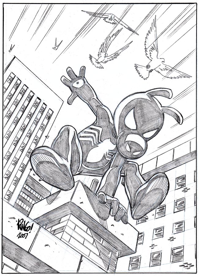 650x900 Spider Ham In Black By Wieringo
