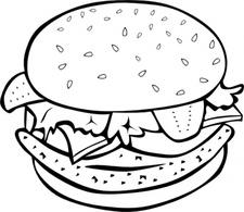 225x195 Hamburger Cliparts Draw 219272