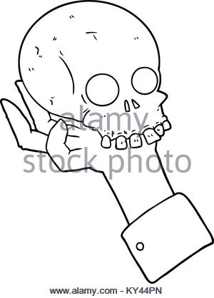 300x418 Cartoon Hand Holding Skull Stock Vector Art Amp Illustration, Vector