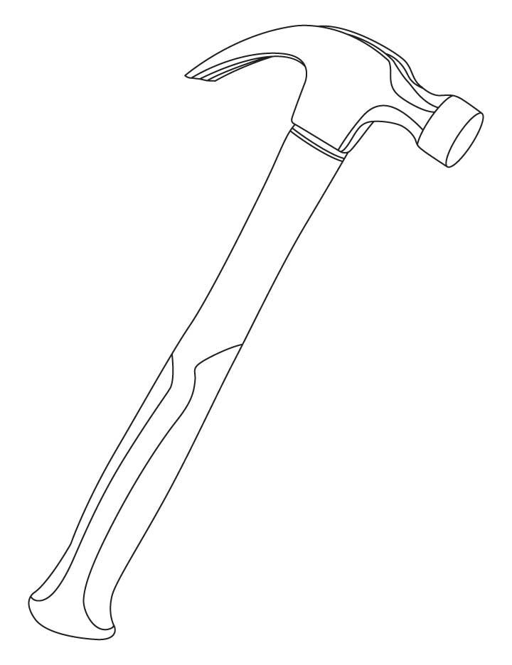 720x936 Hammer Claw Clipart Black And White