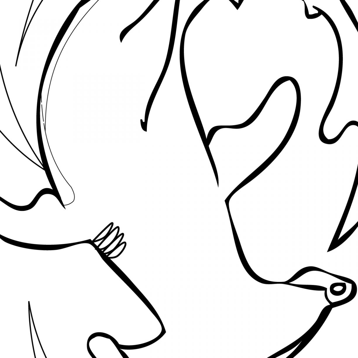 1224x1224 Hammerhead Shark Coloring Page And Book To Print Sheets Animals