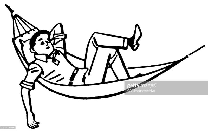 800x509 Hammock Clipart Black And White