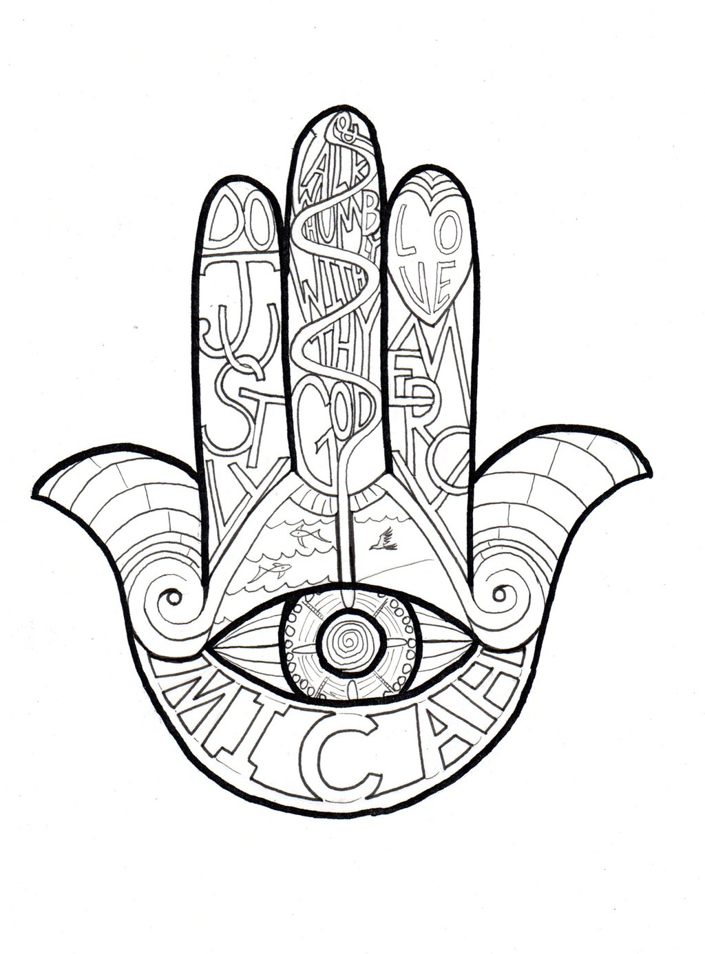 1024x1386 Simple Hamsa Hand Designs