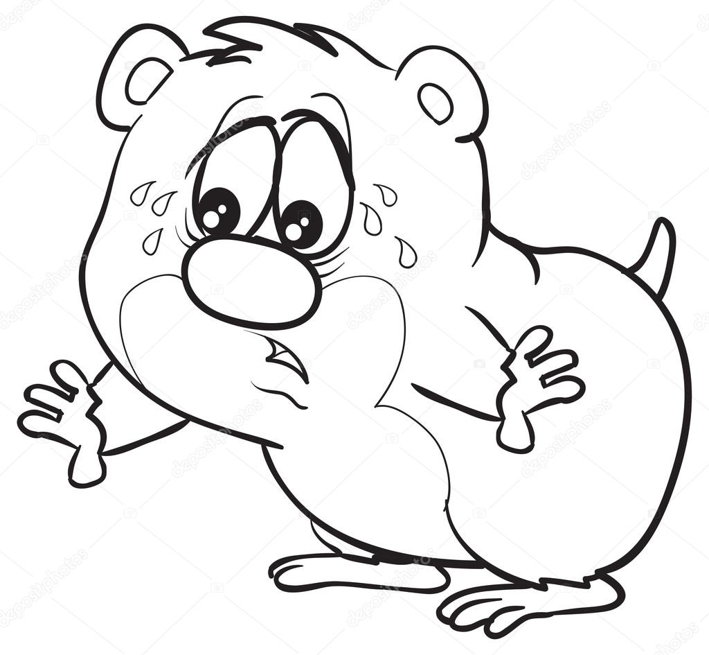 1024x945 Sad Cartoon Hamster Stock Vector Kopirin