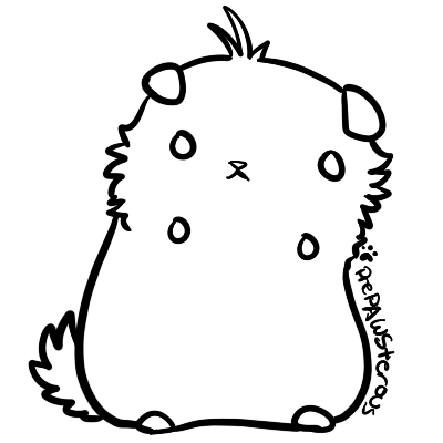 400x400 Free Hamster Line Art By Prepawsterous