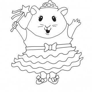 320x320 New A5 Black White Art Print Cute Hamster Drawing Sketch Great